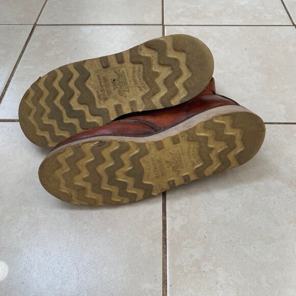 Thorogood ASTM Safety Steel Toe Wedge Sole Tobacco Color 6" Boot Size 8.5 US Men - Picture 8 of 10